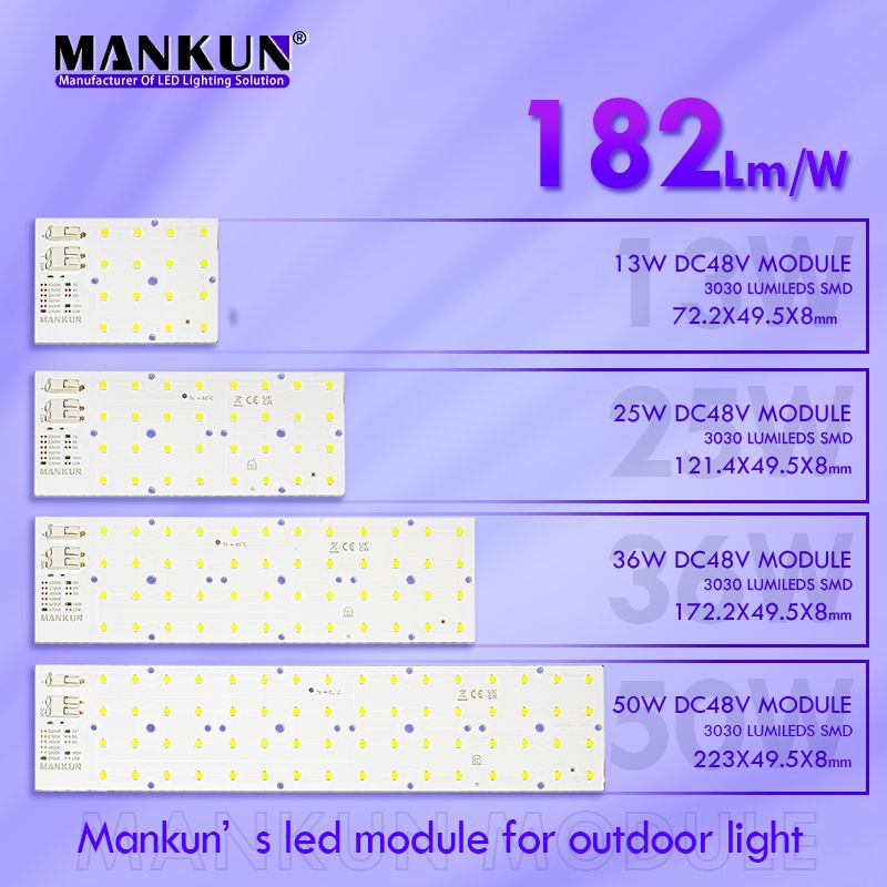 PCB board with 16x4 LUMILEDS 3030 LED module DC48V 50W for Street Lighting 20706